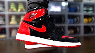 JORDAN 1 quotBRED PATENTquot UNBOXING [upl. by Smaj]