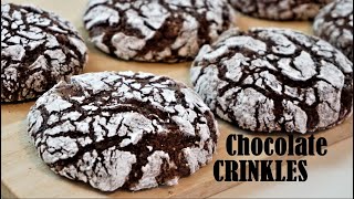 Fudgy And Chewy CHOCOLATE CRINKLES [upl. by Maon]