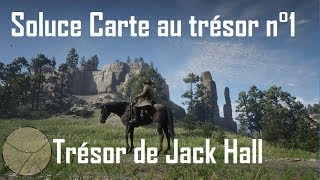 Red Dead Redemption 2  Trésor de Jack Hall  carte n°1 [upl. by Retxab]