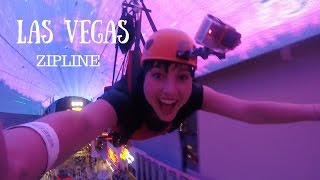 Downtown Las Vegas Zipline  Slotzilla [upl. by Willie977]