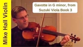 Gavotte in G minor  3 from Suzuki Viola Book 3 [upl. by Emorej772]