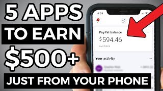 5 BEST Apps To Make Money From Your Phone 2021 [upl. by Drarehs]