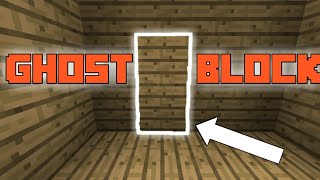 HOW TO MAKE GHOSTINVISIBLE BLOCKS  MINECRAFT [upl. by Ilenna755]