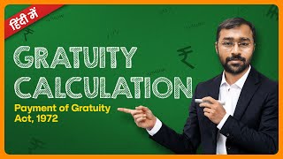 🔴Latest Gratuity Calculation Formula  Payment of Gratuity Act 1972  Excel [upl. by Aninat]