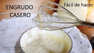 Cómo hacer engrudo casero Mi receta [upl. by Inaluahek]