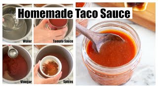 Homemade Taco Sauce How to make taco sauce [upl. by Alphonsine]