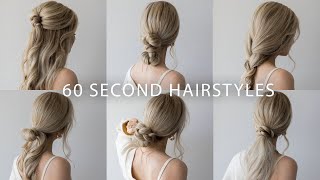 6 QUICK amp EASY HAIRSTYLES  Cute Long Hair Hairstyles [upl. by Aaberg550]