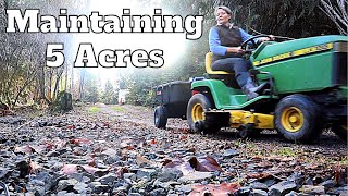 Owning LAND  How we MAINTAIN 5 Acres of Land  Ep 16 [upl. by Nicolau]