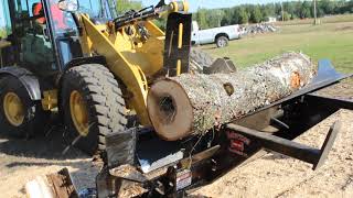 Firewood Processor Halverson HWP140B on a Cat 906H [upl. by Angus]