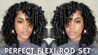 How To PERFECT FLEXI ROD SET on WET NATURAL HAIR EVERY TIME [upl. by Krutz]