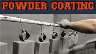 powder coating process [upl. by Aleahpar]