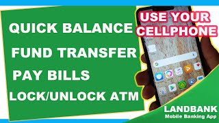 Landbank iAccess Tutorial Landbank Mobile Banking App Tutorial  Quick Balance [upl. by Herriott]