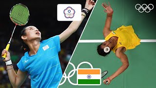 PV Sindhu 🇮🇳vs Tai TzuYing TPE Womens Badminton Round of 16 at Rio 2016 [upl. by Fromma]