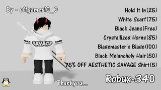 25 Black amp White Roblox Outfits 1 [upl. by Anael]