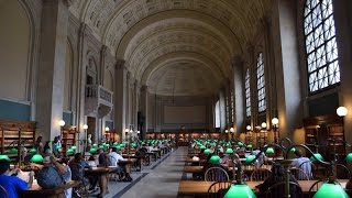 Boston Public Library Tour [upl. by Nalo426]