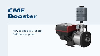 How to operate Grundfos CME Booster pump [upl. by Ahseeyt893]