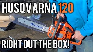 The Husqvarna 120 Chainsaw  Review [upl. by Nolyaj]