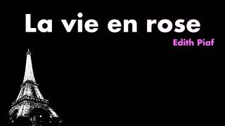 La Vie En Rose  Edith Piaf Acoustic Karaoke [upl. by Trevah]