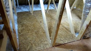 HOW TO CREATE STORAGE SPACE IN YOUR ATTIC PART 2 EASY DIY [upl. by Nauqet]