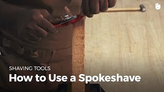 How to Use a Spokeshave  Woodworking [upl. by Anaitit]