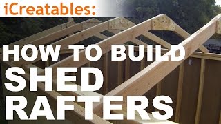 How To Build A Shed  Part 4  Building Roof Rafters [upl. by Shaylynn]