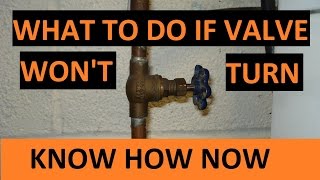 Loosen Stuck Water Valve [upl. by Naz]