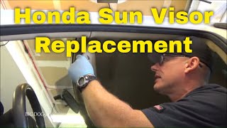 How to Replace a Honda Sun Visor  2012 Accord 20082012 Similar [upl. by Nahtanohj]