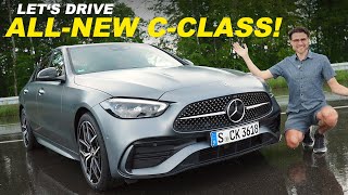 Allnew MercedesBenz CClass W206 driving REVIEW With comparison S206 Estate TModell 2022 [upl. by Ariew]