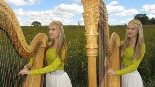 AMAZING GRACE  Harp Twins [upl. by Nallac832]