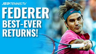 Roger Federer Best Returns Ever [upl. by Aehsan]