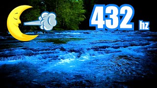 Sleeping to River Water White Noise  432 HZ Frequency  Dim Screen [upl. by Dafna]