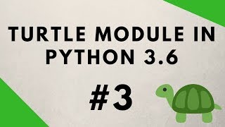 Python Turtle Graphics Tutorial 3  Key Presses amp Events [upl. by Odnomyar659]