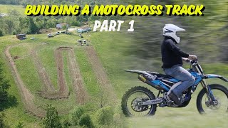 Motocross Track Build Pt 1 Starting From Scratch On 5 Acres [upl. by Saphra]