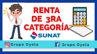 RENTA DE 3RA CATEGORÍA  RENTAS EMPRESARIALES  SUNAT [upl. by Hengel]