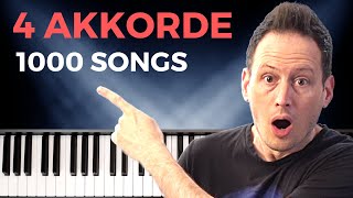 4 einfache Akkorde lernen  tausende Songs spielen [upl. by Crandall]