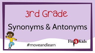 3rd Grade Reading  Synonyms and Antonyms  WI [upl. by Buchanan]