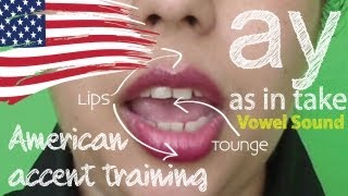 American Accent Training  Part 02  Vowel sound AY  Free English Lesson  ESL [upl. by Staffard95]