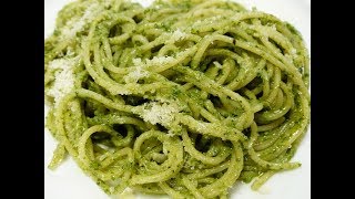 Cómo hacer ESPAGUETI VERDE  receta fácil y deliciosa [upl. by Ettenyl]