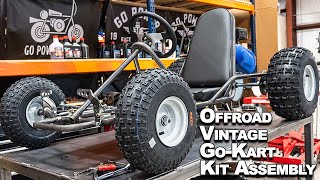 Off Road Vintage Go Kart Kit Build Project [upl. by Enelkcaj]