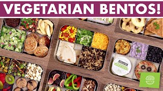 VEGETARIAN Bento Box Lunches  Compilation video [upl. by Ahsiemaj]