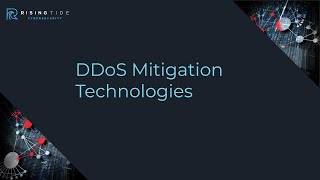 DDOS Mitigation Technologies [upl. by Yenahteb]