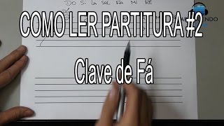 Como ler partitura 2  Clave de fa Aula de piano para iniciantes [upl. by Aciraa21]