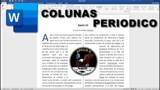 Hago un PERIODICO en WORD Mira el RESULTADO [upl. by Nanaj759]