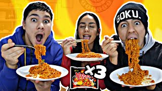 ON TENTE LE SPICY NOODLES CHALLENGE AVEC NOTRE SOEUR  🔥 [upl. by Zelig777]