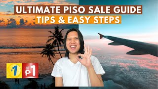 HOW TO BOOK PISO FARE  CEBU PACIFIC PHILIPPINE AIRLINES amp AIRASIA [upl. by Abeh974]