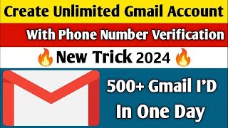 Bulk Mass Gmail Account Creator Bot Tool  How to Create Unlimited Google Gmail Accounts 2024 [upl. by Lauter246]