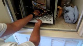 How To Replace Trane XE80 Furnace Air Filter Replacement Change DIY From Old To New [upl. by Cammi672]