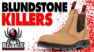 REDBACK  Most comfy boots EVER  CUT IN HALF  Blundstone Killers [upl. by Atteynod]