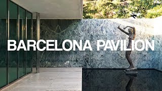 BARCELONA PAVILION I MIES VAN DER ROHE I A WALK THROUGH IN 4K [upl. by Lacram]