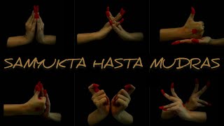 SAMYUKTA HASTA  double hand gestures with meaning  kaladarpan  bharatnayam  classical dance [upl. by Winchell]